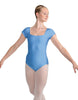 Solid Lycra Cap Sleeve Square Neck Leotard