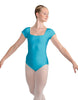 Solid Lycra Cap Sleeve Square Neck Leotard
