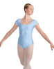 Solid Lycra Cap Sleeve Square Neck Leotard