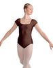 Solid Lycra Cap Sleeve Square Neck Leotard