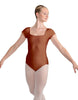 Solid Lycra Cap Sleeve Square Neck Leotard