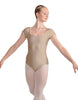 Solid Lycra Cap Sleeve Square Neck Leotard