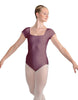Solid Lycra Cap Sleeve Square Neck Leotard