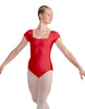 Solid Lycra Cap Sleeve Square Neck Leotard