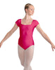 Solid Lycra Cap Sleeve Square Neck Leotard