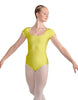 Solid Lycra Cap Sleeve Square Neck Leotard