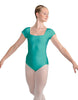 Solid Lycra Cap Sleeve Square Neck Leotard