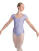 Solid Lycra Cap Sleeve Square Neck Leotard
