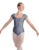 Solid Lycra Cap Sleeve Square Neck Leotard