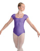 Solid Lycra Cap Sleeve Square Neck Leotard