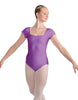 Solid Lycra Cap Sleeve Square Neck Leotard