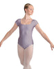 Solid Lycra Cap Sleeve Square Neck Leotard