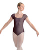 Solid Lycra Cap Sleeve Square Neck Leotard