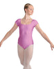 Solid Lycra Cap Sleeve Square Neck Leotard