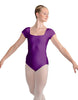Solid Lycra Cap Sleeve Square Neck Leotard