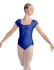 Solid Lycra Cap Sleeve Square Neck Leotard
