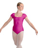 Solid Lycra Cap Sleeve Square Neck Leotard