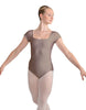 Solid Lycra Cap Sleeve Square Neck Leotard