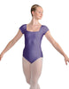 Solid Lycra Cap Sleeve Square Neck Leotard
