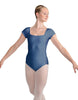 Solid Lycra Cap Sleeve Square Neck Leotard