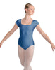Solid Lycra Cap Sleeve Square Neck Leotard