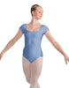 Solid Lycra Cap Sleeve Square Neck Leotard