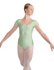 Solid Lycra Cap Sleeve Square Neck Leotard