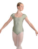Solid Lycra Cap Sleeve Square Neck Leotard