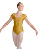 Solid Lycra Cap Sleeve Square Neck Leotard