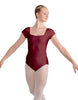 Solid Lycra Cap Sleeve Square Neck Leotard