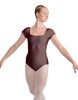 Solid Lycra Cap Sleeve Square Neck Leotard