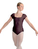 Solid Lycra Cap Sleeve Square Neck Leotard