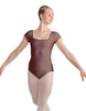 Solid Lycra Cap Sleeve Square Neck Leotard