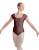 Solid Lycra Cap Sleeve Square Neck Leotard
