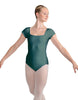 Solid Lycra Cap Sleeve Square Neck Leotard