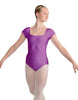 Solid Lycra Cap Sleeve Square Neck Leotard