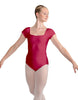 Solid Lycra Cap Sleeve Square Neck Leotard