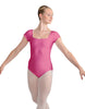 Solid Lycra Cap Sleeve Square Neck Leotard