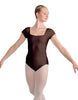Solid Lycra Cap Sleeve Square Neck Leotard