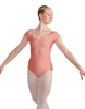 Solid Lycra Cap Sleeve Square Neck Leotard