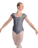 Solid Lycra Cap Sleeve Square Neck Leotard