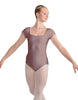 Solid Lycra Cap Sleeve Square Neck Leotard