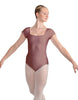 Solid Lycra Cap Sleeve Square Neck Leotard