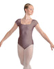 Solid Lycra Cap Sleeve Square Neck Leotard
