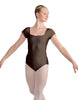 Solid Lycra Cap Sleeve Square Neck Leotard