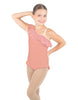 Solid Lycra One Shoulder w Ruffle w Leg Flutter Leotard