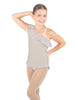 Solid Lycra One Shoulder w Ruffle w Leg Flutter Leotard