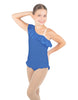 Solid Lycra One Shoulder w Ruffle w Leg Flutter Leotard