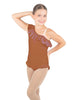 Solid Lycra One Shoulder w Ruffle w Leg Flutter Leotard