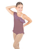 Solid Lycra One Shoulder w Ruffle w Leg Flutter Leotard